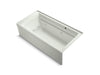KOHLER K-1124-RAW Archer 72" x 36" alcove whirlpool bath with Bask heated surface, right drain