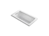 KOHLER K-1947-GHW Archer 60" x 30" drop-in Heated BubbleMassage air bath with Bask heated surface