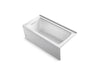 KOHLER K-1947-GHLAW Archer 60" x 30" integral apron Heated BubbleMassage air bath with Bask heated surface and left-hand drain