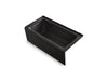 KOHLER K-1947-GHLAW Archer 60" x 30" integral apron Heated BubbleMassage air bath with Bask heated surface and left-hand drain