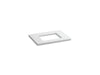 KOHLER K-5456 Solid/Expressions 31" vanity top with single Verticyl rectangular cutout