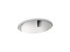 KOHLER K-2608-MU Bachata 20" oval drop-in/undermount bathroom sink, no overflow