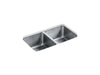KOHLER K-3171-HCF Undertone Preserve 31-1/2" undermount double-bowl kitchen sink
