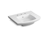 KOHLER K-24051-8 Kelston 23-3/4" rectangular pedestal bathroom sink