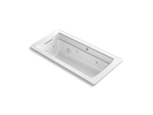 KOHLER K-1949-XHGH Archer 66" x 32" drop-in Heated BubbleMassage air bath with whirlpool
