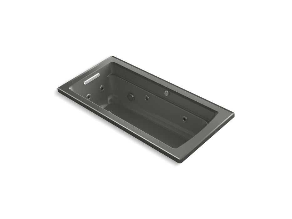 KOHLER K-1949-XHGH Archer 66" x 32" drop-in Heated BubbleMassage air bath with whirlpool