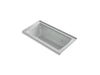 KOHLER K-1947-XHGHL Archer 60" x 30" alcove Heated BubbleMassage air bath and whirlpool, left drain