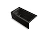 KOHLER K-1947-XGHRA Archer 60" x 30" alcove Heated BubbleMassage air bath and whirlpool, right drain