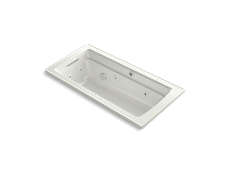 KOHLER K-1949-XHGH Archer 66" x 32" drop-in Heated BubbleMassage air bath with whirlpool