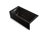 KOHLER K-1949-XGHLA Archer 66" x 32" alcove Heated BubbleMassage air bath and whirlpool, left drain