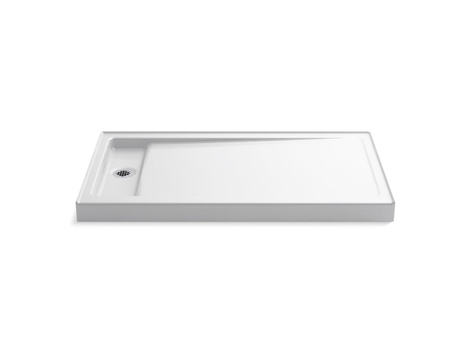 KOHLER K-9193 Bellwether 60" x 34" alcove shower base, left offset drain