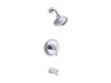 KOHLER K-TS395-4 Devonshire Rite-Temp bath and shower trim kit, 2.5 gpm, NPT spout