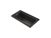 KOHLER K-1947-LW Archer 60" x 30" alcove whirlpool bath with Bask heated surface, left drain