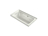 KOHLER K-1947-LW Archer 60" x 30" alcove whirlpool bath with Bask heated surface, left drain