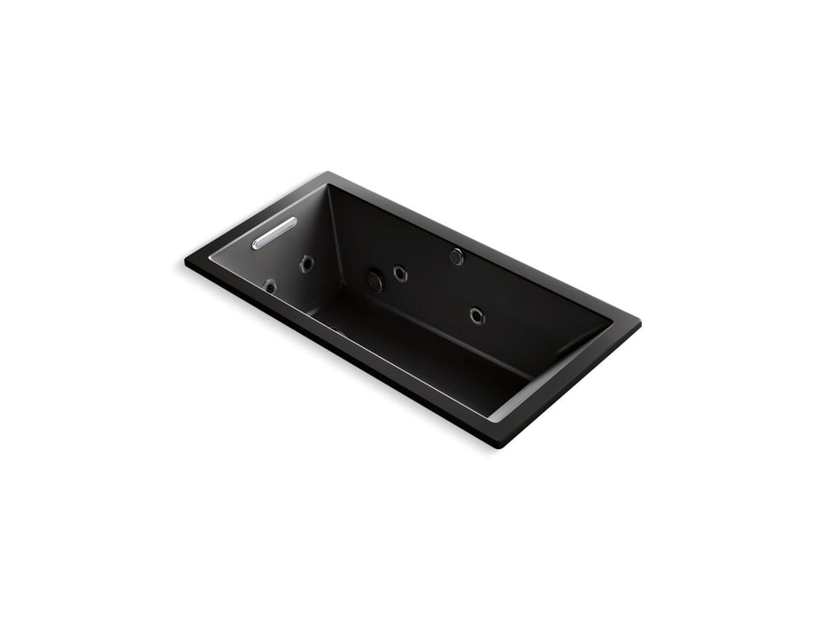 KOHLER K-1167-XHGH Underscore 60" x 30" drop-in Heated BubbleMassage air bath with whirlpool