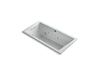 KOHLER K-1167-XHGH Underscore 60" x 30" drop-in Heated BubbleMassage air bath with whirlpool