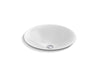 KOHLER K-7806 Carillon 17-3/4" round drop-in bathroom sink, no overflow