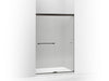 KOHLER K-707100-L Revel Sliding shower door, 70" H x 44-5/8 - 47-5/8" W, with 1/4" thick Crystal Clear glass