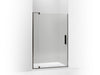KOHLER K-707546-L Revel Pivot shower door, 74" H x 39-1/8 - 44" W, with 5/16" thick Crystal Clear glass