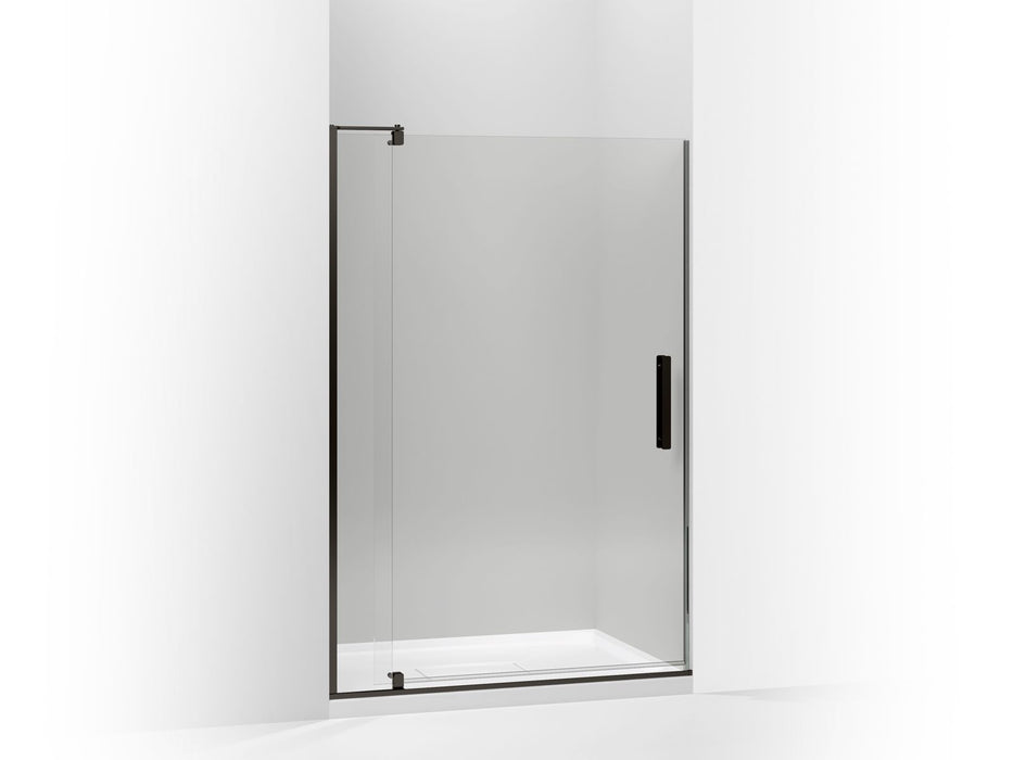 KOHLER K-707546-L Revel Pivot shower door, 74" H x 39-1/8 - 44" W, with 5/16" thick Crystal Clear glass