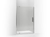 KOHLER K-707546-L Revel Pivot shower door, 74" H x 39-1/8 - 44" W, with 5/16" thick Crystal Clear glass