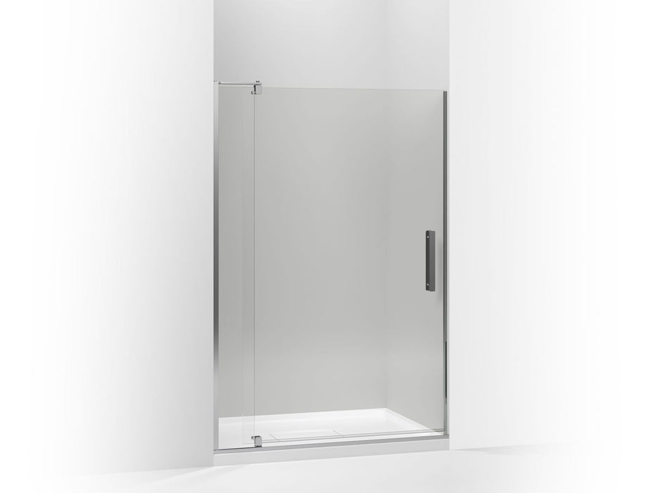KOHLER K-707546-L Revel Pivot shower door, 74" H x 39-1/8 - 44" W, with 5/16" thick Crystal Clear glass