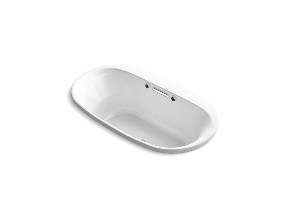 KOHLER K-5716-GHW Underscore 66" x 36" drop-in Heated BubbleMassage air bath with Bask heated surface