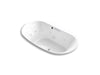 KOHLER K-5718-JH Underscore 72" x 42" drop-in heated whirlpool bath