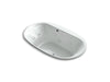 KOHLER K-5718-JH Underscore 72" x 42" drop-in heated whirlpool bath
