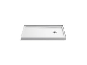 KOHLER K-8638 Rely 48" x 32" alcove shower base, right drain