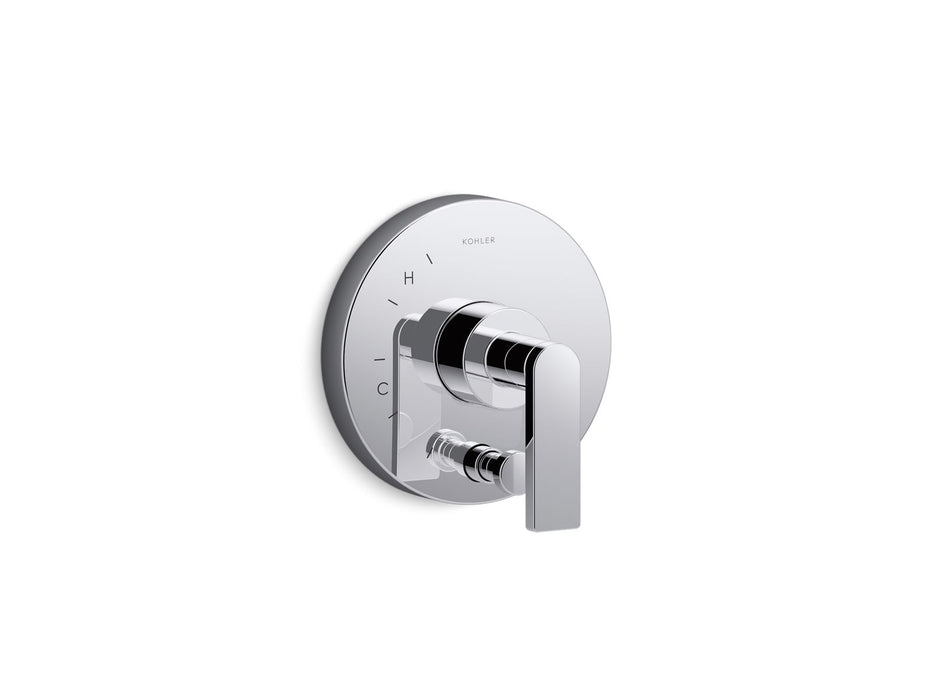 KOHLER Composed Rite-Temp valve trim with push-button diverter and lever handle