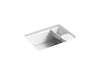 KOHLER K-8668-5UA2 Riverby 27" undermount single-bowl workstation kitchen sink