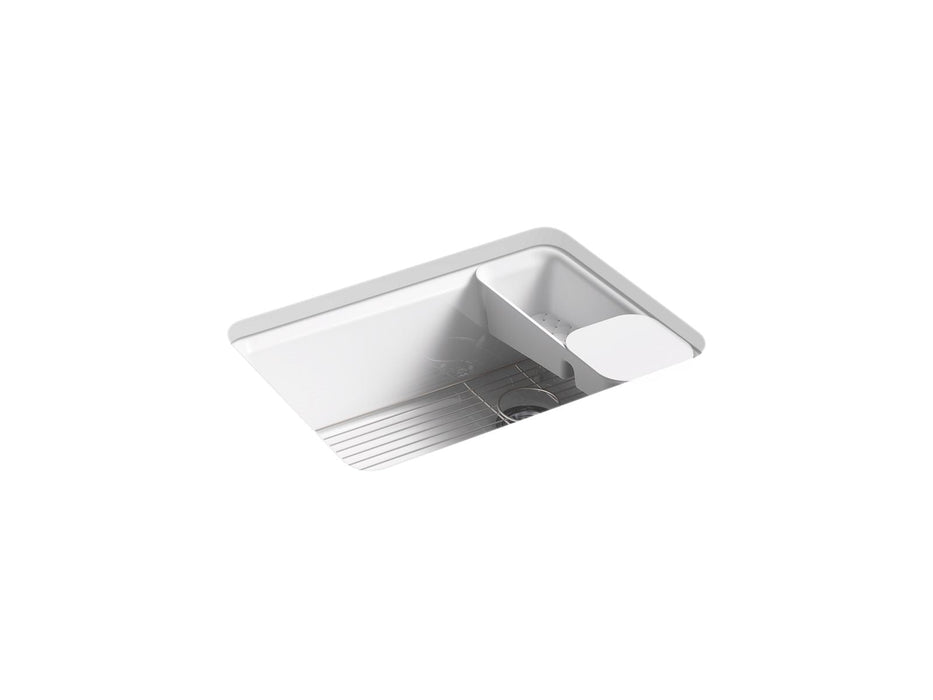 KOHLER K-8668-5UA2 Riverby 27" undermount single-bowl workstation kitchen sink