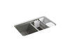 KOHLER K-8679-5UA3 Riverby 33" undermount double-bowl workstation kitchen sink