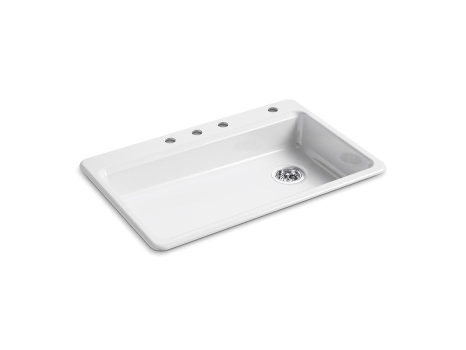 KOHLER Riverby 33" top-mount single-bowl kitchen sink