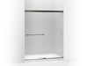 KOHLER K-707200-D3 Revel Sliding shower door, 70" H x 56-5/8 - 59-5/8" W, with 1/4" thick Frosted glass