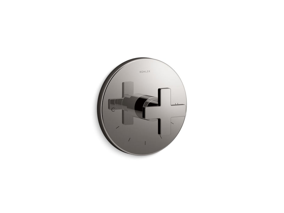 KOHLER Composed MasterShower temperature control valve trim with cross handle