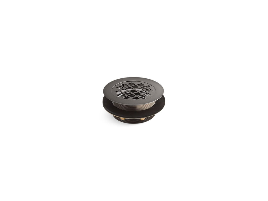 KOHLER Round shower drain for use with plastic pipe, gasket included