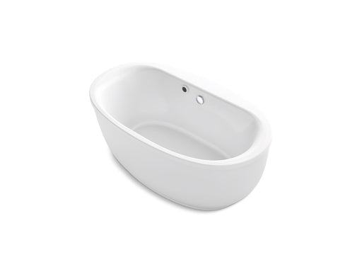 KOHLER K-24002-W1 Sunstruck 60" x 34" freestanding bath with Bask heated surface and fluted shroud