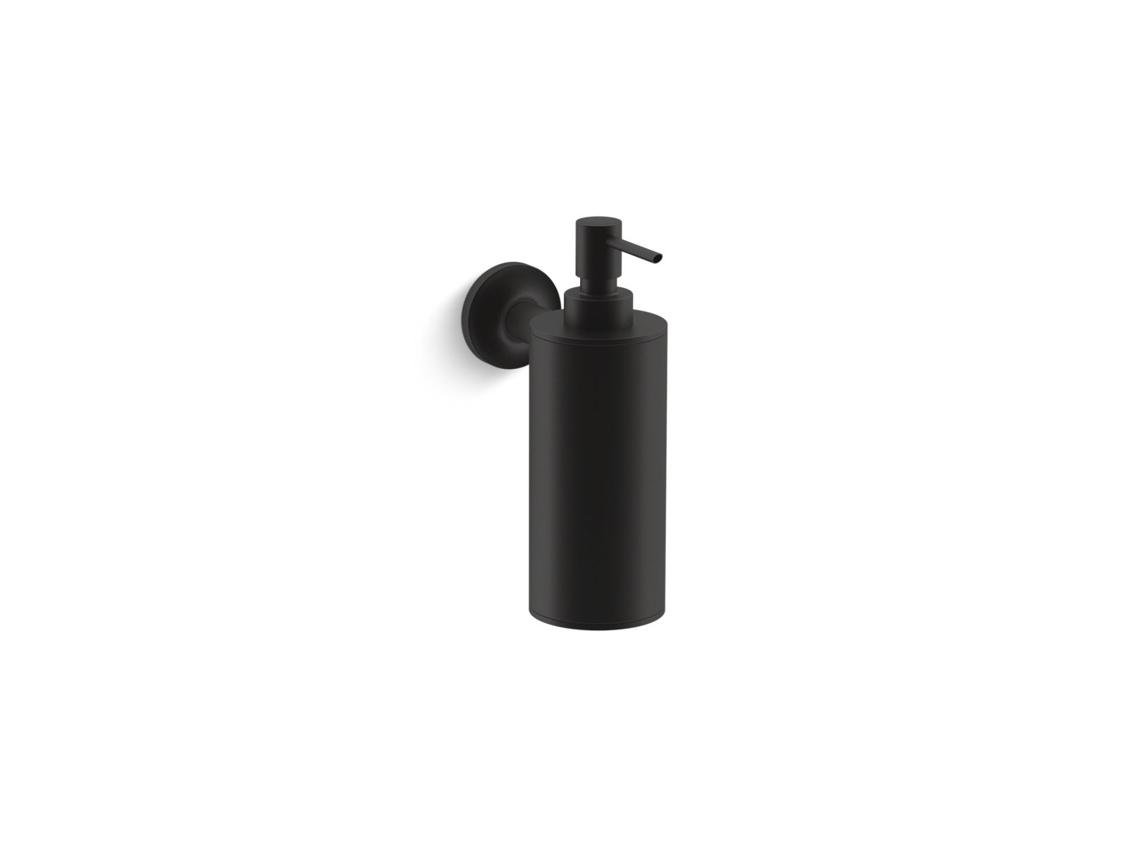KOHLER Purist Wall Mounted Soap/Lotion Dispenser in Matte Black
