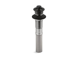 KOHLER K-7127 Bathroom sink drain with non-removable metal stopper and without overflow