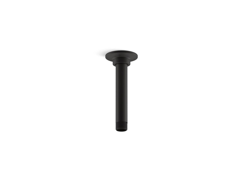 KOHLER 6" ceiling-mount single-function rainhead arm and flange