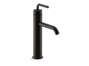 KOHLER K-14404-4A Purist Tall single-handle bathroom sink faucet with Lever handle, 1.2 gpm