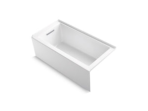 KOHLER K-20201-LA Underscore 60" x 30" alcove bath with integral apron, integral flange, and left-hand drain