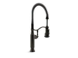 KOHLER K-77515 Tournant Semi-professional kitchen sink faucet with three-function sprayhead