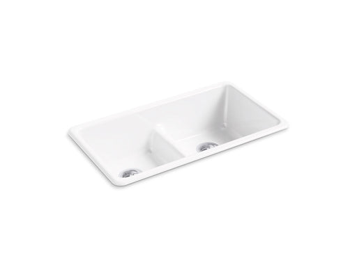 KOHLER K-5312 Iron/Tones Smart Divide 33" top-/undermount double-bowl kitchen sink