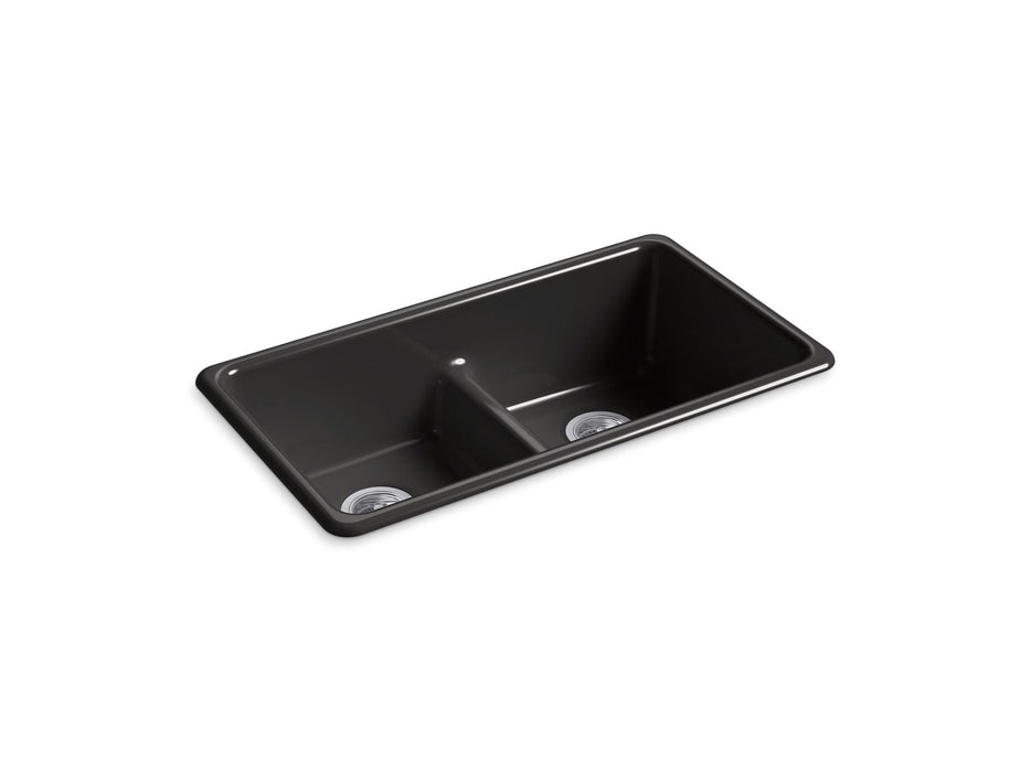KOHLER K-5312 Iron/Tones Smart Divide 33" top-/undermount double-bowl kitchen sink