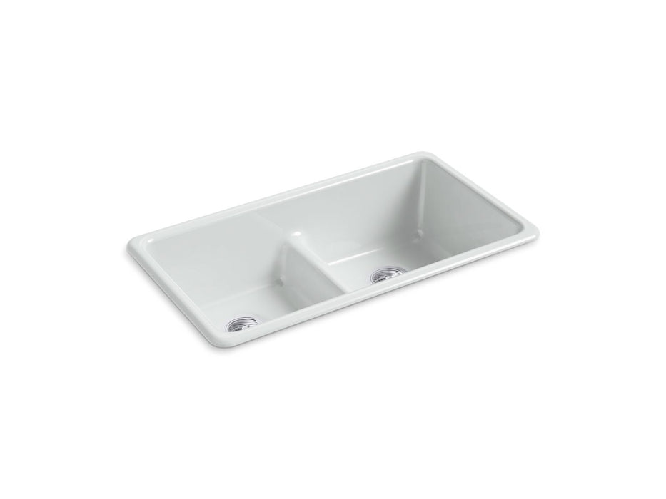 KOHLER K-5312 Iron/Tones Smart Divide 33" top-/undermount double-bowl kitchen sink