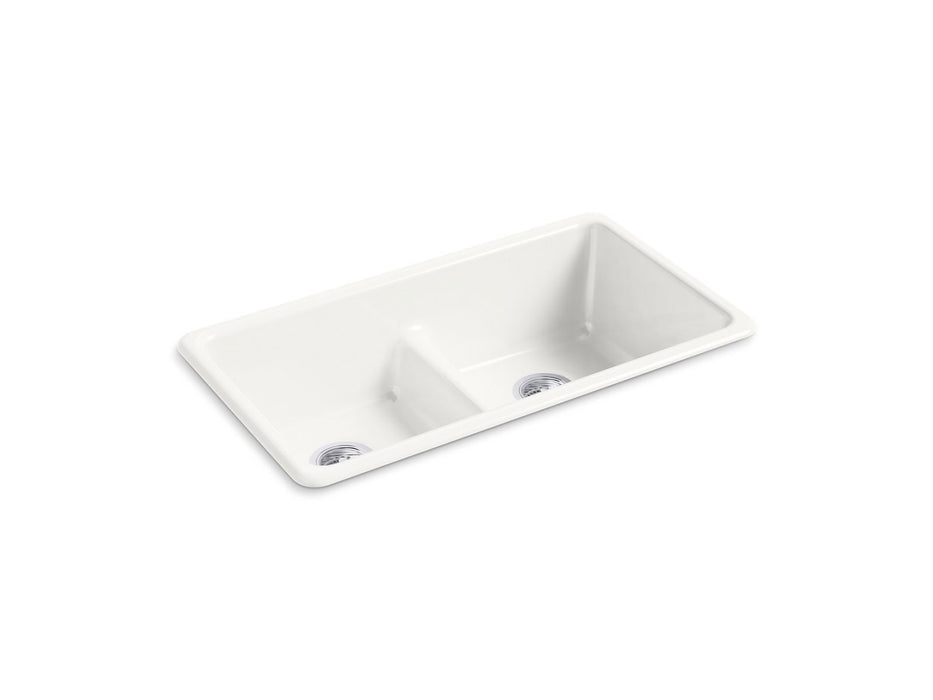 KOHLER K-5312 Iron/Tones Smart Divide 33" top-/undermount double-bowl kitchen sink