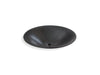 KOHLER K-77714 Shagreen Carillon 17-1/2" round drop-in bathroom sink, no overflow